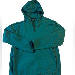 Members Mark M green zipper pocket hoodie